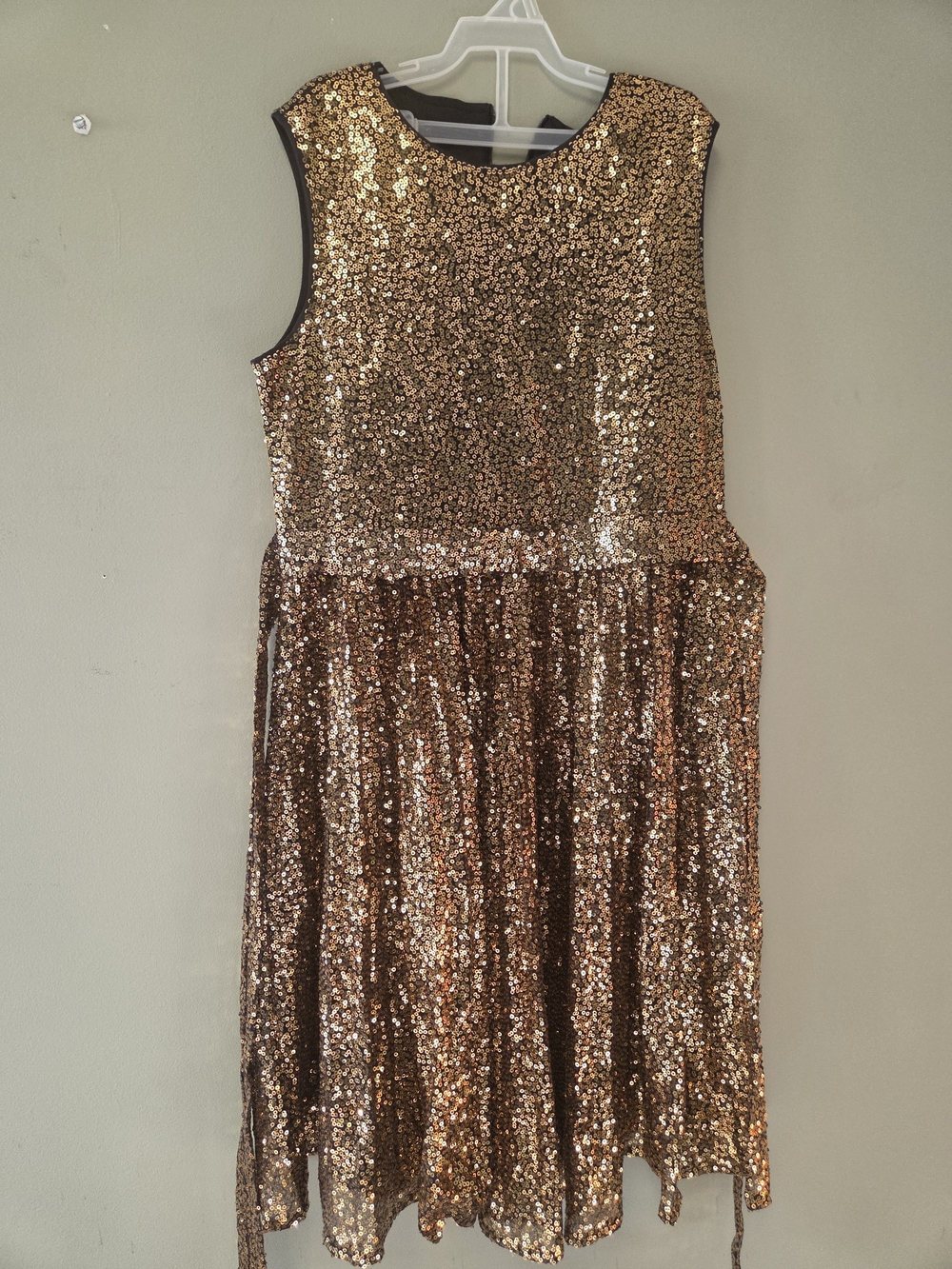 Grace Karin Girls' Gold Sequin Sleeveless Party Dress